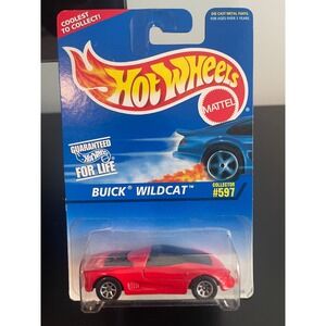 00573 - Hot Wheels 1996 Collector 597 Buick Wildcat Red Die Cast Metal Toy Car
